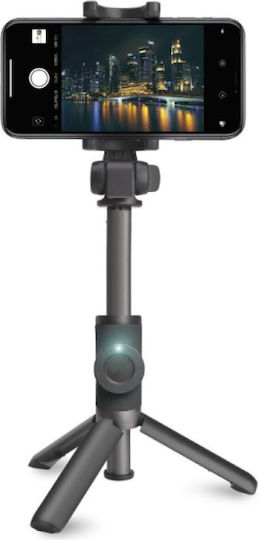 SBS Selfie Stick Τρίποδο Κινητού με Bluetooth Μαύρο