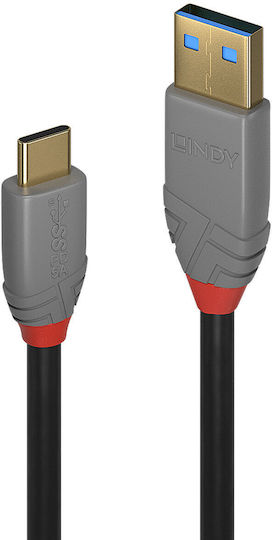 Lindy USB 2.0 Cable USB-C male - USB-C 15W Μαύρο 3m (36919)