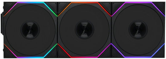 Lian Li UNI FAN TL Wireless Reverse Case Fan 120mm με ARGB Φωτισμό και Σύνδεση 4-Pin PWM 3τμχ