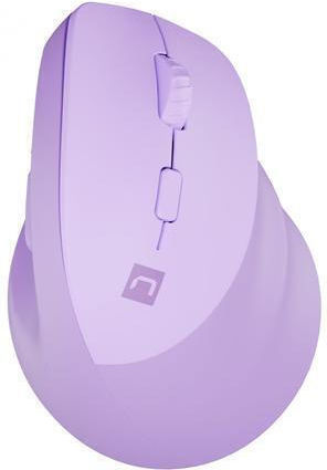 Natec Crake 2 Ασύρματο Εργονομικό Bluetooth Vertical Ποντίκι Μωβ