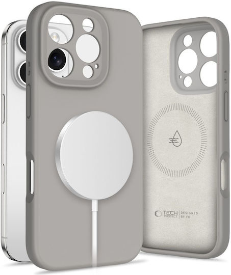 Tech-Protect Liquid Magsafe Back Cover Σιλικόνης Γκρι (iPhone 16 Pro Max)