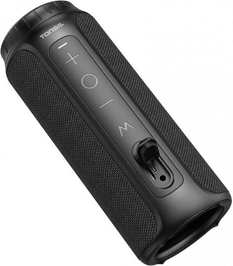 Tonsil Filp 6 Αδιάβροχο Ηχείο Bluetooth 20W με Διάρκεια Μπαταρίας έως 10 ώρες Μαύρο