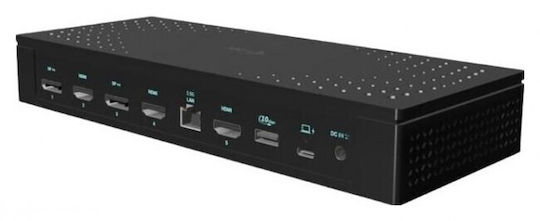 i-tec USB-C Docking Station με DisplayPort 4K PD Ethernet Μαύρο (CA5MONITORDOCKPD)