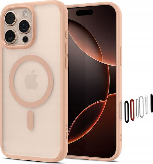 Spigen Ultra Hybrid ”t” Mag Back Cover Σιλικόνης / Πλαστικό 2mm Ροζ (iPhone 16 Pro Max) ACS09069