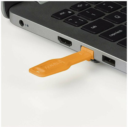 Port Locks Lindy Rj45 Orange 10 Pcs + 1 Key