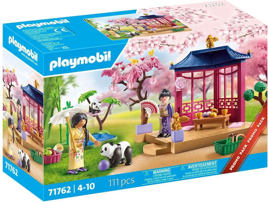 Playmobil Ασιάτικος Κήπος με Κιόσκι & Πάντα για 4-10 ετών 71762
