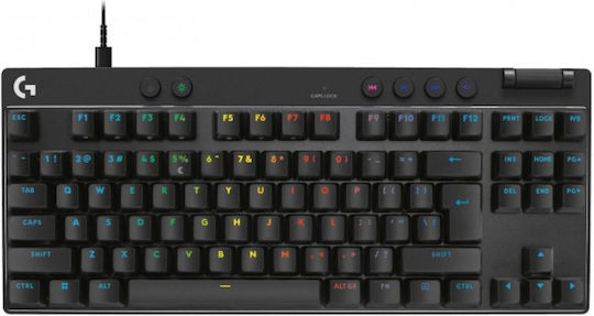 Logitech Pro X TKL Rapid Gaming Πληκτρολόγιο Tenkeyless με Magnetic διακόπτες και RGB φωτισμό (Αγγλικό US)
