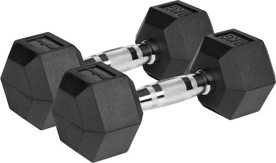 Lechpol Βαράκι Εξάγωνο Λαστιχένιο 2 x 8kg