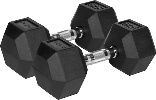 Lechpol Βαράκι Εξάγωνο Λαστιχένιο 2 x 15kg