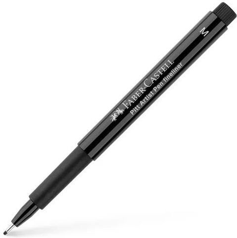 Faber-Castell Pitt Artist Pen India Μαρκαδόροι Σχεδίου Μαύροι 0.3mm Σετ 8τμχ 167158