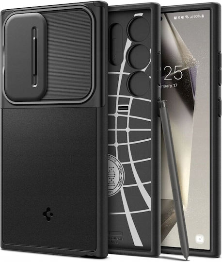 Spigen Optik Armor Back Cover Πλαστικό / Σιλικόνης 2mm Μαύρο (Galaxy S25 Ultra) ACS08969