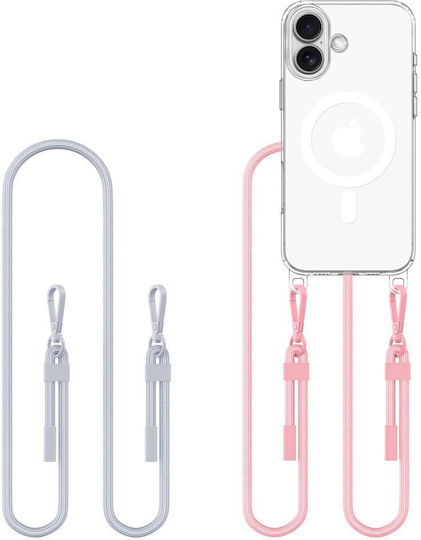 Tech-Protect Flexair Chain Mag Back Cover Σιλικόνης / Πλαστικό Γκρι (iPhone 16) TPFCMIP16GP