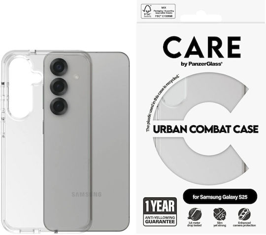 PanzerGlass Flagship Urban Combat Back Cover Σιλικόνης / Πλαστικό Διάφανο (Galaxy S25) CRRFUBCG38388