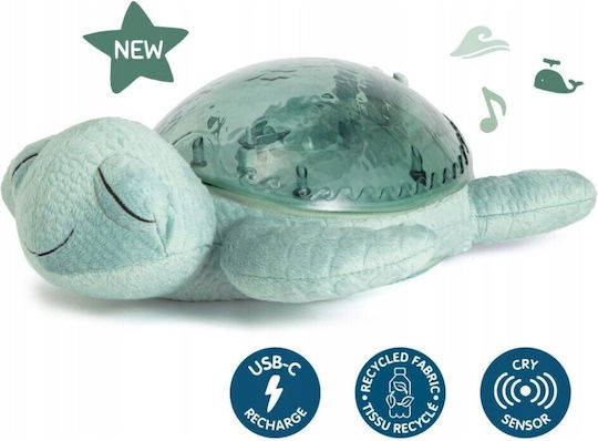 Cloud b Παιχνίδι Ύπνου Tranquil Turtle από Ύφασμα με Μουσική, Φως και Ήχους 9001-GR