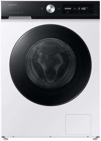 Samsung Πλυντήριο Ρούχων 9kg με Τεχνολογία Ατμού 1400 Στροφών Ecobubble WW90DB7U94GEU3
