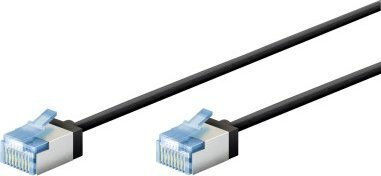 Goobay U/FTP (STP) Cat.6a Καλώδιο Δικτύου Ethernet 3m Μαύρο 1τμχ 74320