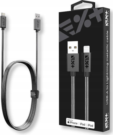 Next One USB-A to Lightning Cable Γκρι 1m