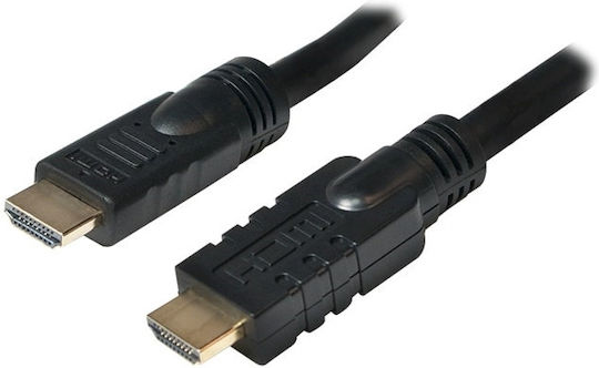 LogiLink HDMI 1.4 Cable HDMI male - HDMI male 10m Μαύρο CHA0010