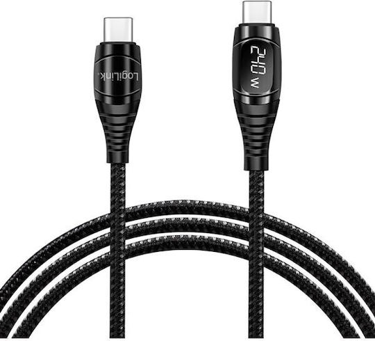 LogiLink USB 2.0 Cable USB-C male - USB-C 240W Μαύρο 2m CU0185
