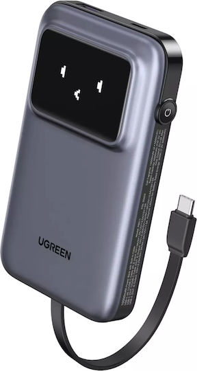 Ugreen PB511 Power Bank 10000mAh 30W με Θύρα USB-A και Θύρα USB-C Power Delivery Γκρι