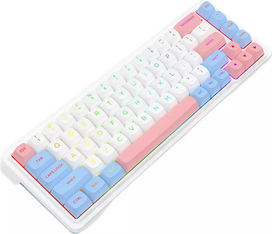 Redragon Ασύρματο Gaming Μηχανικό Πληκτρολόγιο 65% με RGB φωτισμό (Αγγλικό US)