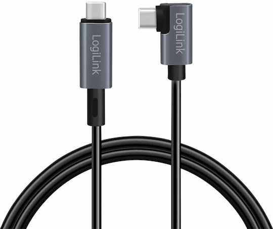 LogiLink USB 2.0 Cable USB-C male - USB-C 100W Μαύρο 3m CU0184