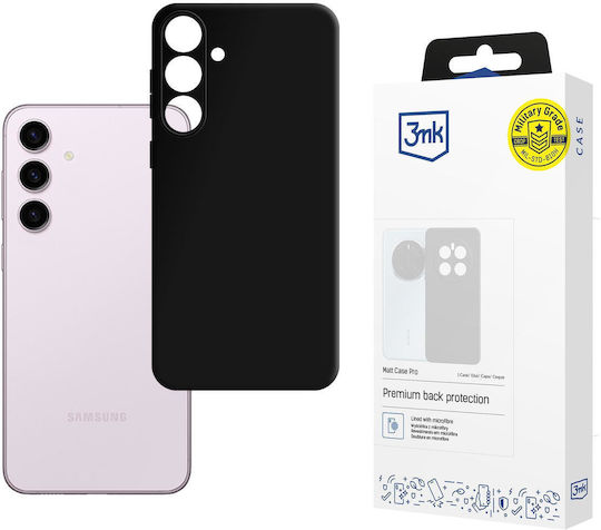 3MK Matt Back Cover Σιλικόνης 1.8mm Μαύρο (Galaxy S24)