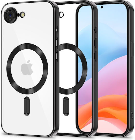 Tech-Protect Magflex Back Cover Σιλικόνης Διάφανο / Μαύρο (iPhone 17e / 16e)