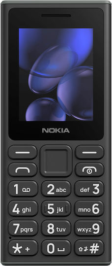 Nokia 105 (2024) Dual SIM Κινητό με Κουμπιά (Αγγλικό Μενού) Μαύρο