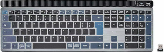 HAMA WK-750 Ασύρματο Bluetooth Πληκτρολόγιο Αγγλικό US