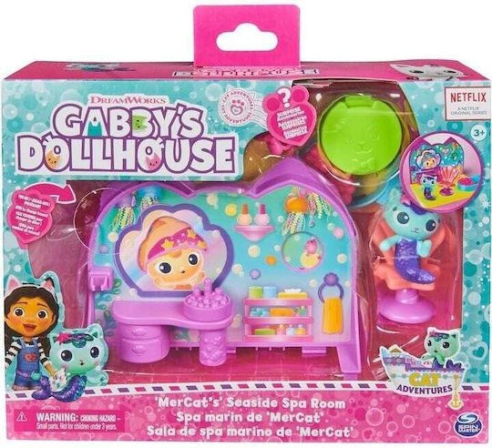 Spin Master Gabby's Dollhouse MerCat's Seaside Spa Room για 3+ Ετών 5εκ. 7191751