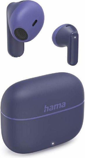 HAMA Freedom Light II Earbud Bluetooth Handsfree Ακουστικά με Θήκη Φόρτισης Μπλε