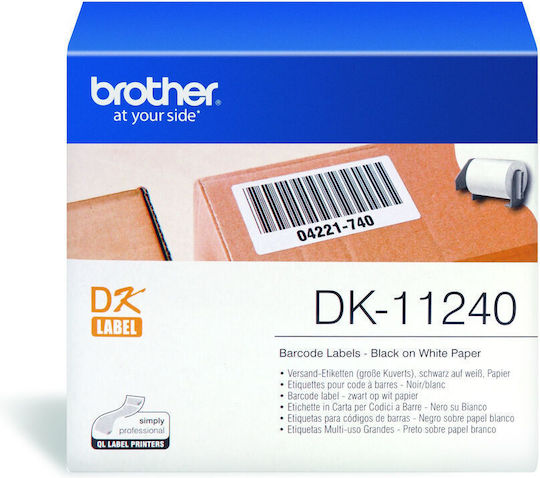Brother DK-11240 600 Αυτοκόλλητες Ετικέτες σε Ρολό για Εκτυπωτή Ετικετών 102x51mm