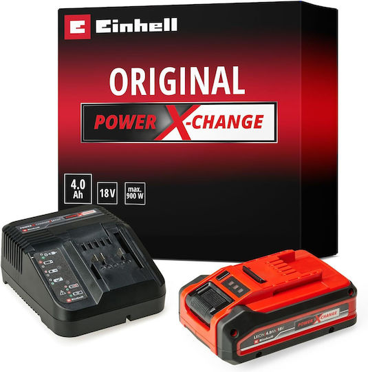 Einhell Σετ Μπαταρίας Χωρητικότητας 4Ah 18V με Φορτιστή 4512159