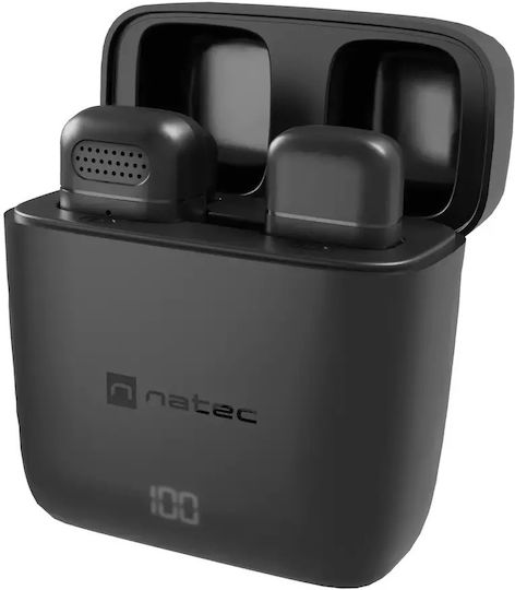 Natec Hopper Tie Ασύρματο Πυκνωτικό Μικρόφωνο Πέτου, Clip On Δημοσιογραφικό