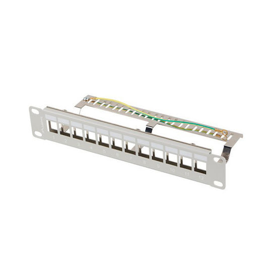 Lanberg Patch Panel 12-port 1u 10" Ftp Gray Ppks-9212-s