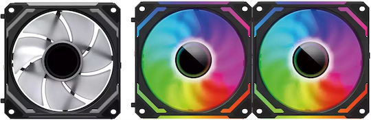 Redragon GC-F012 Case Fan 120mm με RGB Φωτισμό 3τμχ