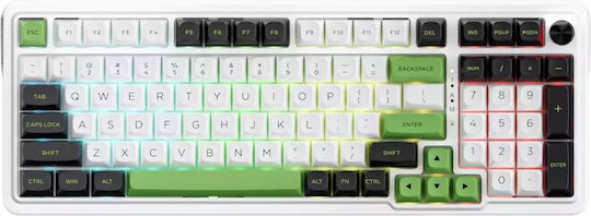 Redragon K686WBG-RGB-MAX Ασύρματο Gaming Μηχανικό Πληκτρολόγιο με RGB φωτισμό (Αγγλικό US) Πράσινο