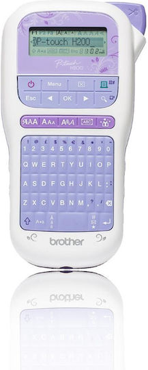 Brother P-Touch Ηλεκτρονικός Ετικετογράφος Χειρός σε Μωβ Χρώμα PT-H200ZG1