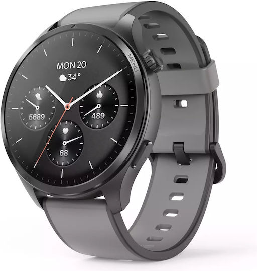 HAMA 9000 47mm Smartwatch με SIM και Παλμογράφο (Γκρι)
