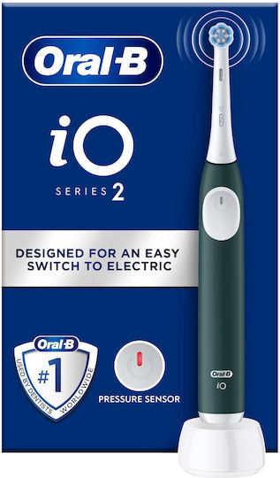 Oral-B iO Series 2 Ηλεκτρική Οδοντόβουρτσα με Αισθητήρα Πίεσης Πράσινη