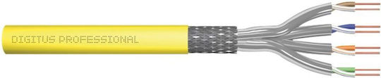 Digitus S/FTP Cat.7a Καλώδιο Δικτύου Ethernet χωρίς ακροδέκτες 100m Κίτρινο 1τμχ DK-1743-A-VH-1