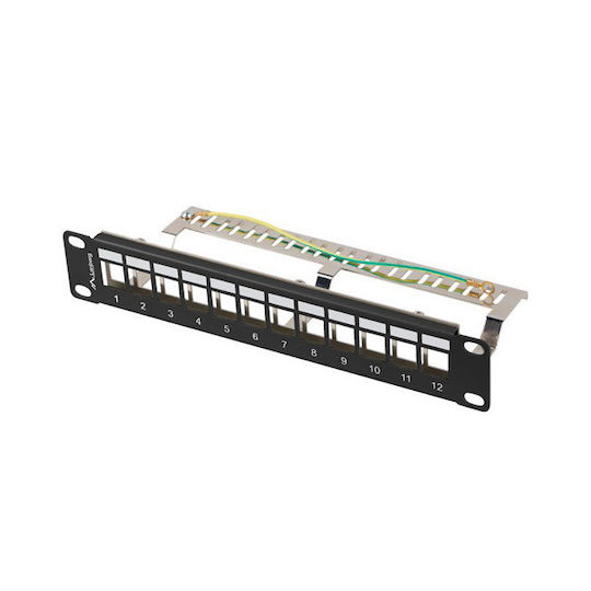 Lanberg Patch Panel 12-port 1u 10" Ftp Black Ppks-9212-b