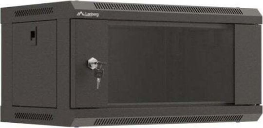 Lanberg Επιτοίχια Καμπίνα Rack 4U Μαύρο