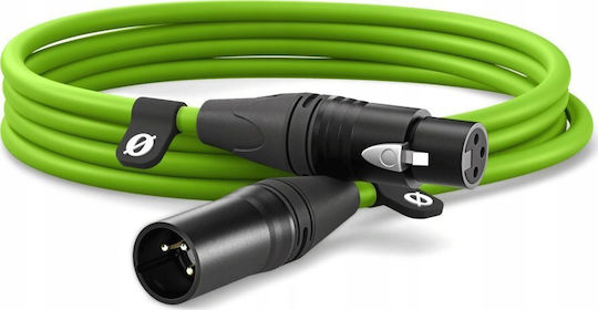 Rode Cable XLR male - XLR female Πράσινο 3m (279-8)