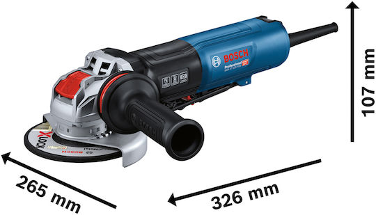 Bosch GWX 17-125 Τροχός 125mm Ρεύματος 1700W με Ρύθμιση Στροφών