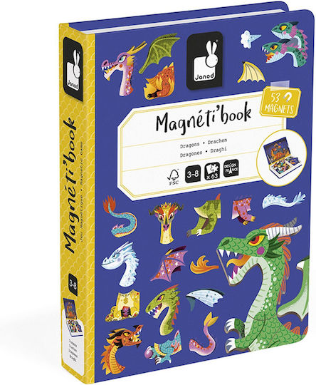 Janod Μαγνητικό Παιχνίδι Κατασκευών για Παιδιά 3+ Ετών T-JAN-J02527