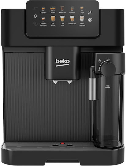 Beko Αυτόματη Μηχανή Espresso 1350W Πίεσης 19bar για Cappuccino Μαύρη CEG7304B