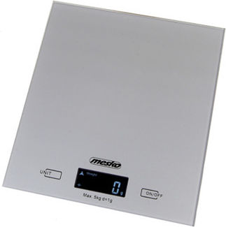 Mesko Ψηφιακή Ζυγαριά Κουζίνας 1gr/5kg Ασημί MS3145