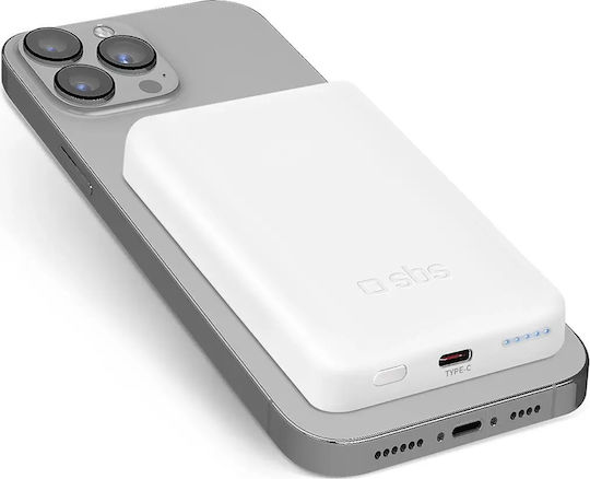 SBS MagSafe Power Bank 5000mAh Λευκό